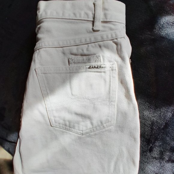 Vintage Jeanjer White Jean Shorts - Picture 8 of 8